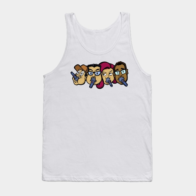 4 Faces Tank Top by Gag On This